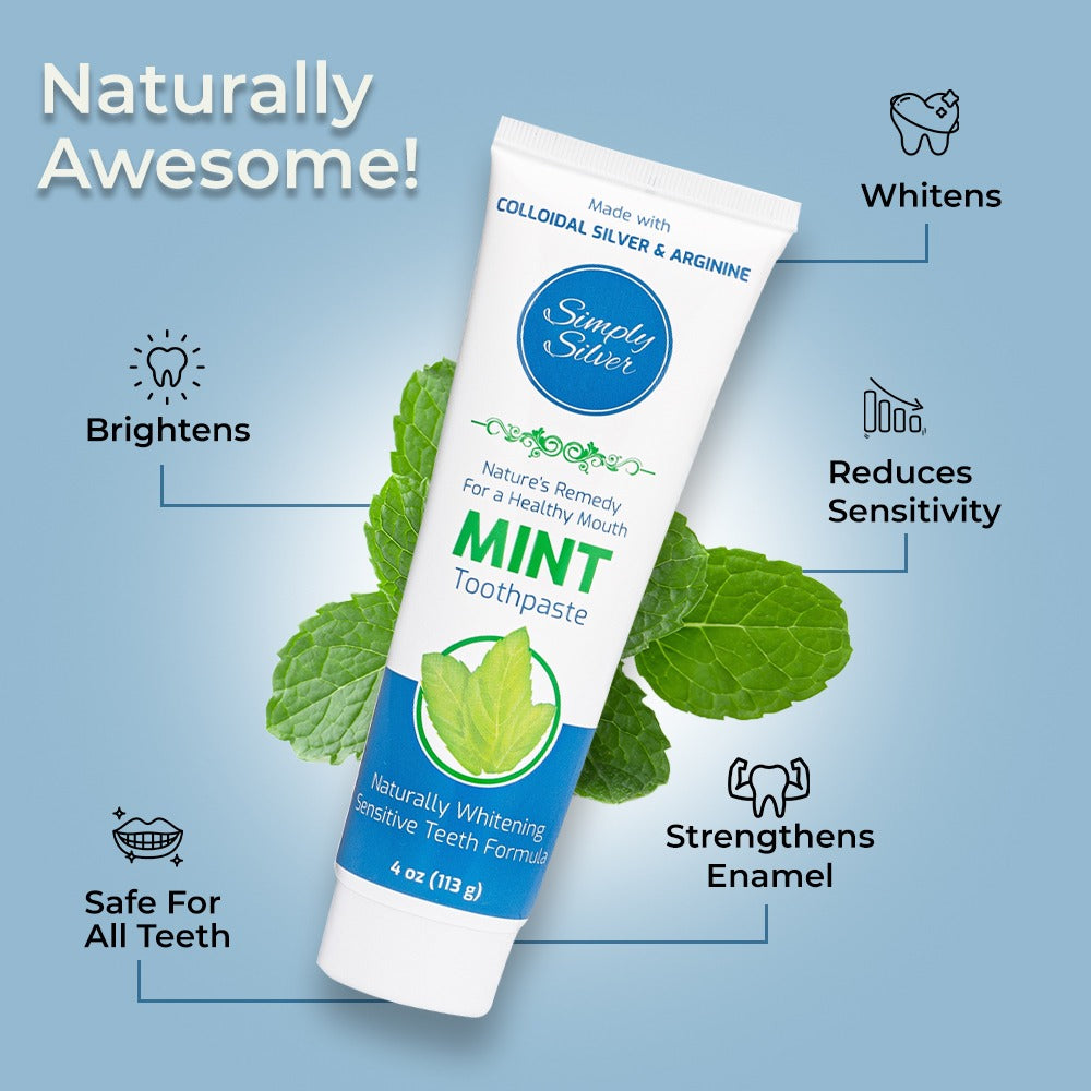 Simply Silver Mint Toothpaste (New Formula) – Epic Adventures FL
